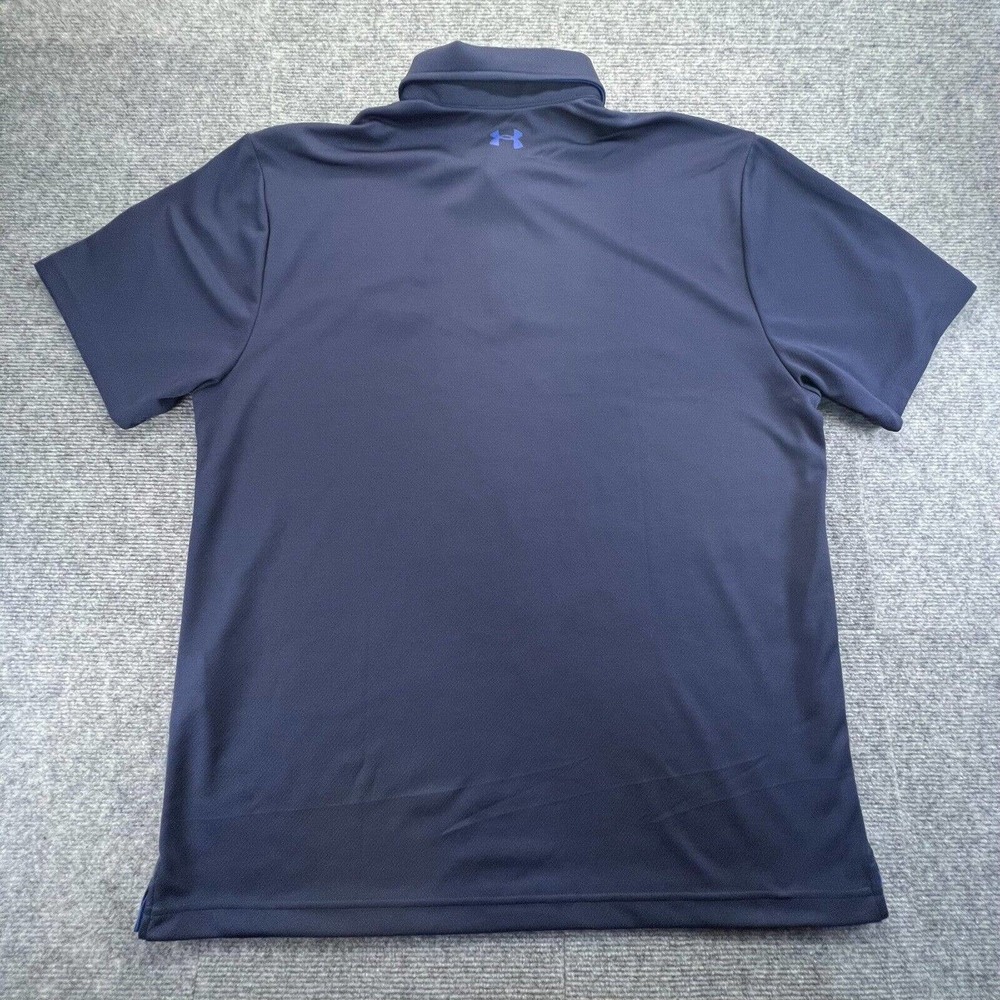 Under Armour Tech Polo Shirt Mens 2XL Blue Short Sleeve HVAC Sure Comfort Logo - Picture 2 of 10